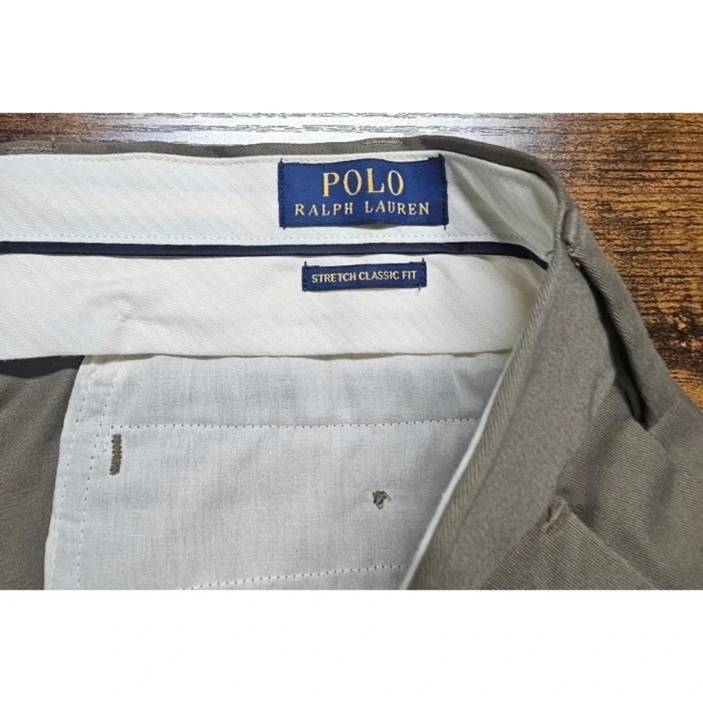 Polo Ralph Lauren Men's Stretch Classic-Fit Slack Brown Pants Size 36x30 NWT